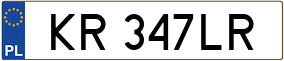Trailer License Plate